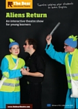 Affiche du spectacle pour 6e et 5e Aliens save the planet