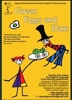 Affiche de Green Eggs and Ham, spectacle d'initiation à l'anglais