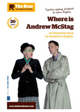 Affiche du spectacle en anglais Where is Andrew McStag ?